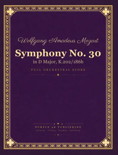 Cover of Wolfgang Amadeus Mozart — Symphony No. 30