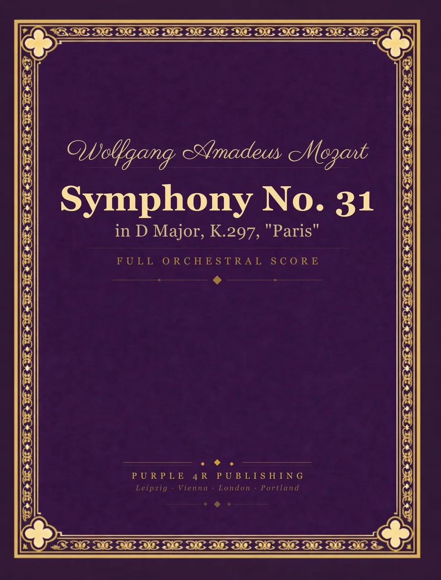 Cover of Wolfgang Amadeus Mozart — Symphony No. 31