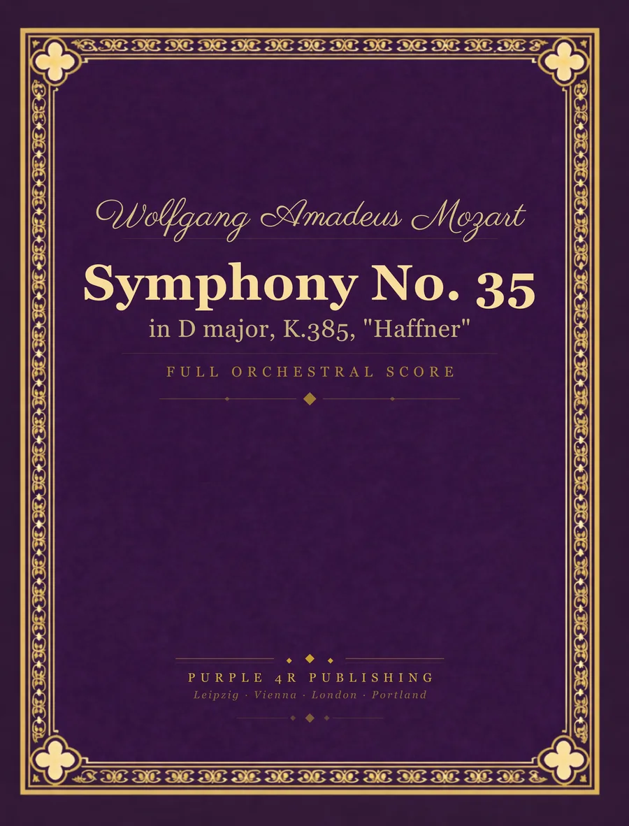 Cover of Wolfgang Amadeus Mozart — Symphony No. 35