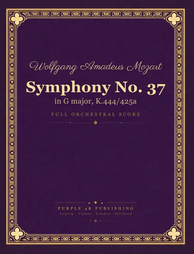 Cover of Wolfgang Amadeus Mozart — Symphony No. 37