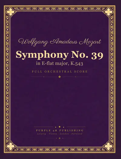 Cover of Wolfgang Amadeus Mozart — Symphony No. 39