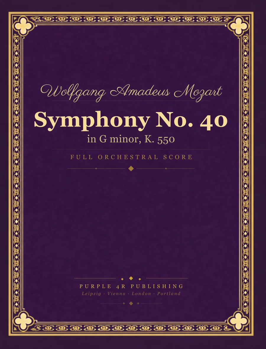 Cover of Wolfgang Amadeus Mozart — Symphony No. 40