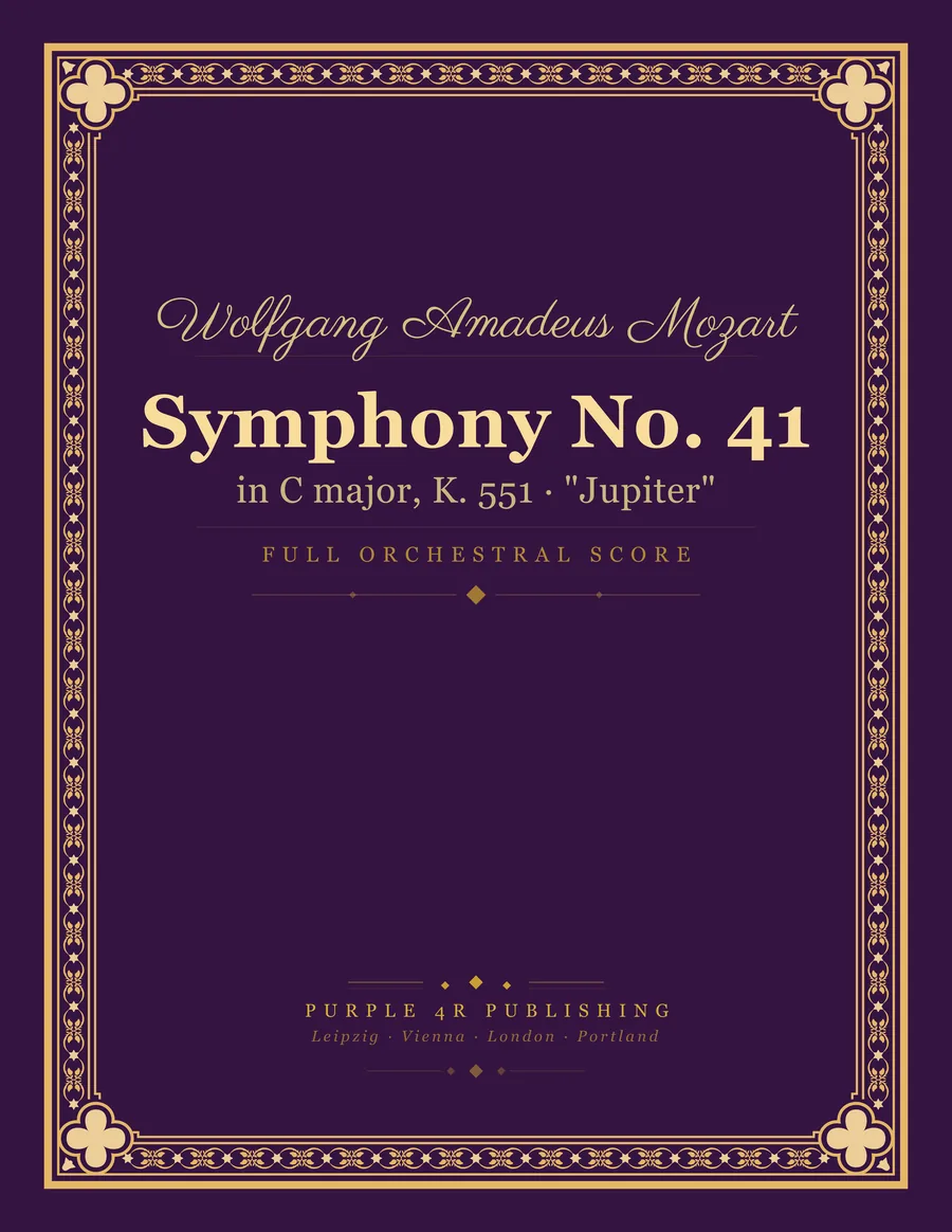 Cover of Wolfgang Amadeus Mozart — Symphony No. 41