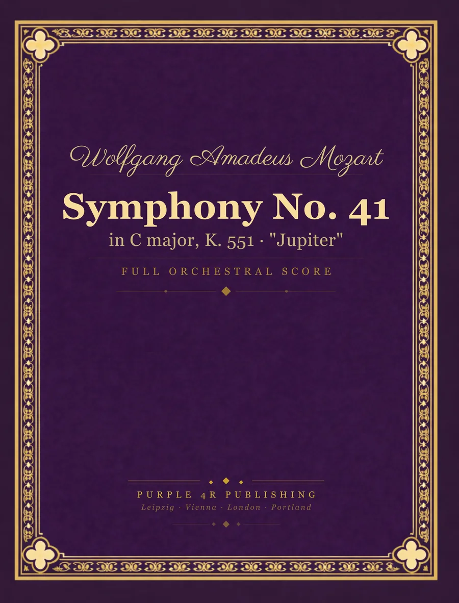 Cover of Wolfgang Amadeus Mozart — Symphony No. 41