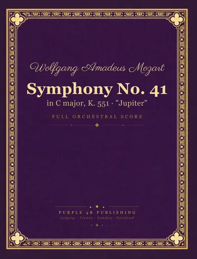 Cover of Wolfgang Amadeus Mozart — Symphony No. 41