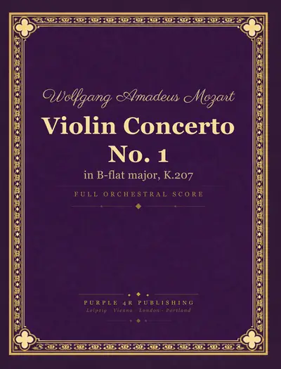 Cover of Wolfgang Amadeus Mozart — Violin Concerto No. 1
