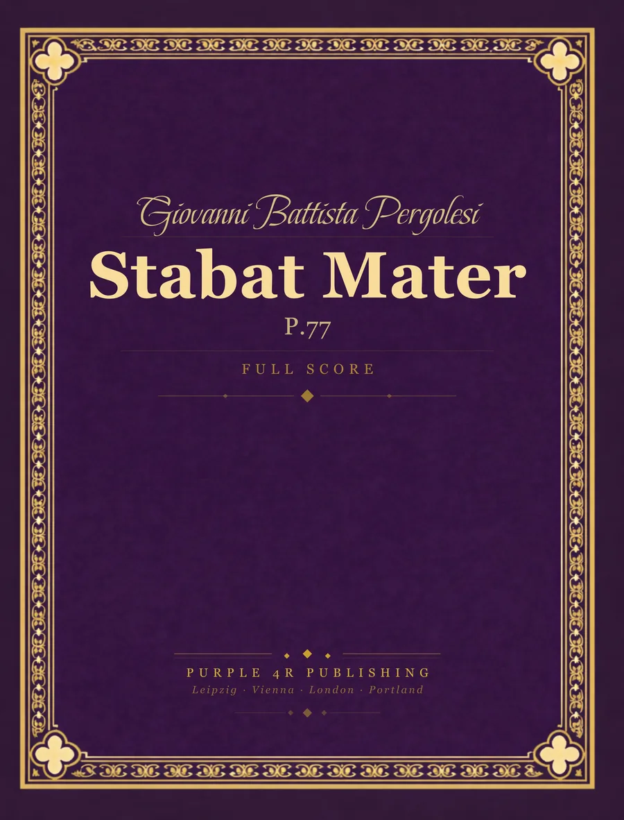 Cover of Giovanni Battista Pergolesi — Stabat Mater