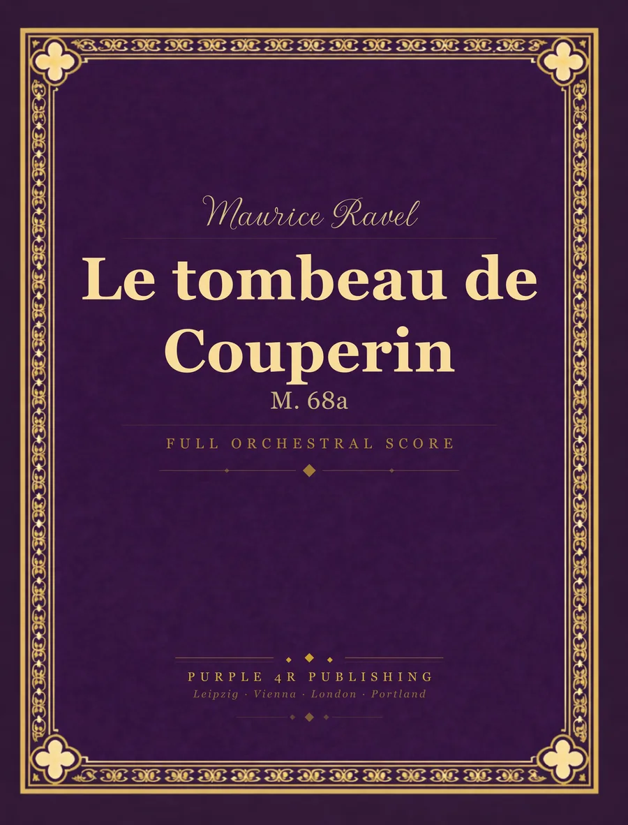 Cover of Maurice Ravel — Le tombeau de Couperin