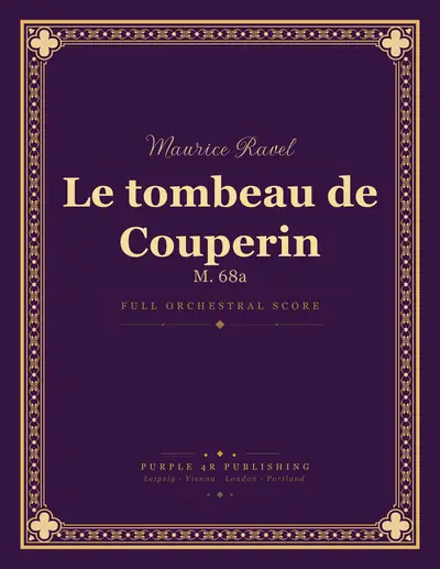 Cover of Maurice Ravel — Le tombeau de Couperin