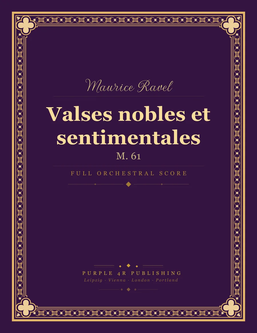 Cover of Maurice Ravel — Valses nobles et sentimentales