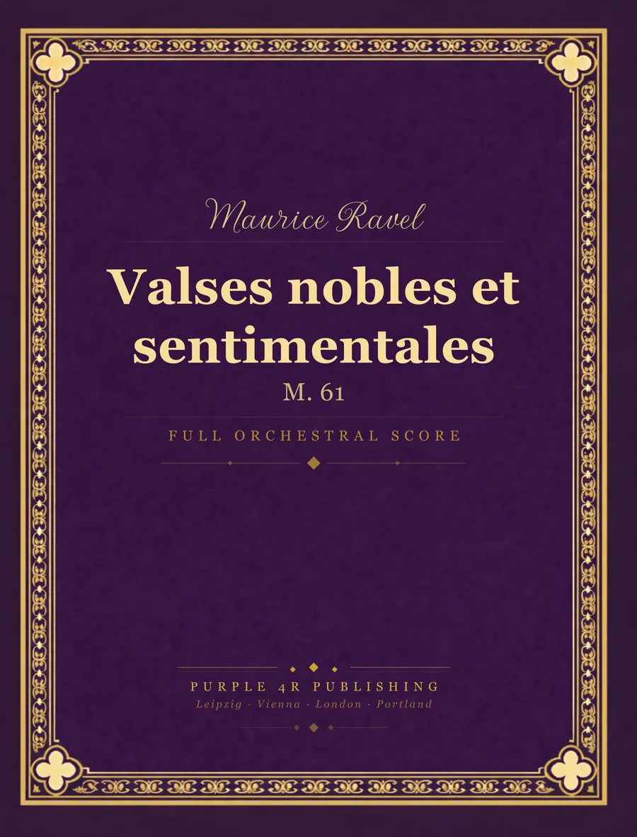 Cover of Maurice Ravel — Valses nobles et sentimentales