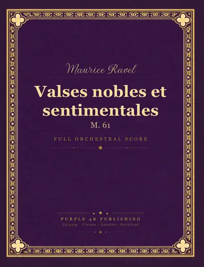 Cover of Maurice Ravel — Valses nobles et sentimentales