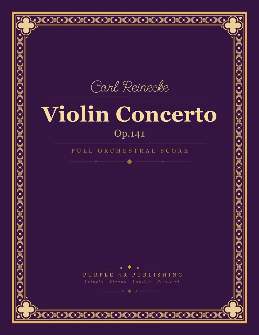 Cover of Carl Reinecke — Violin Concerto