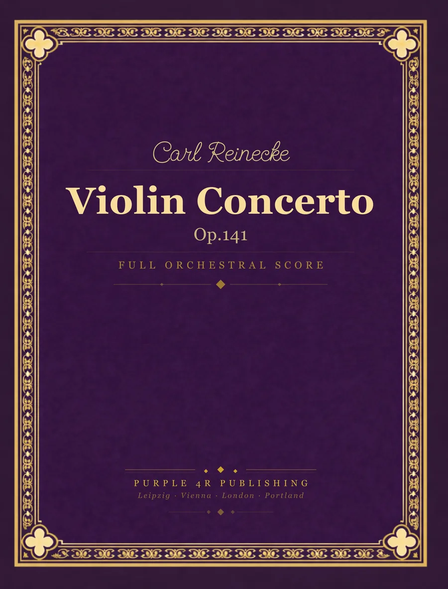 Cover of Carl Reinecke — Violin Concerto