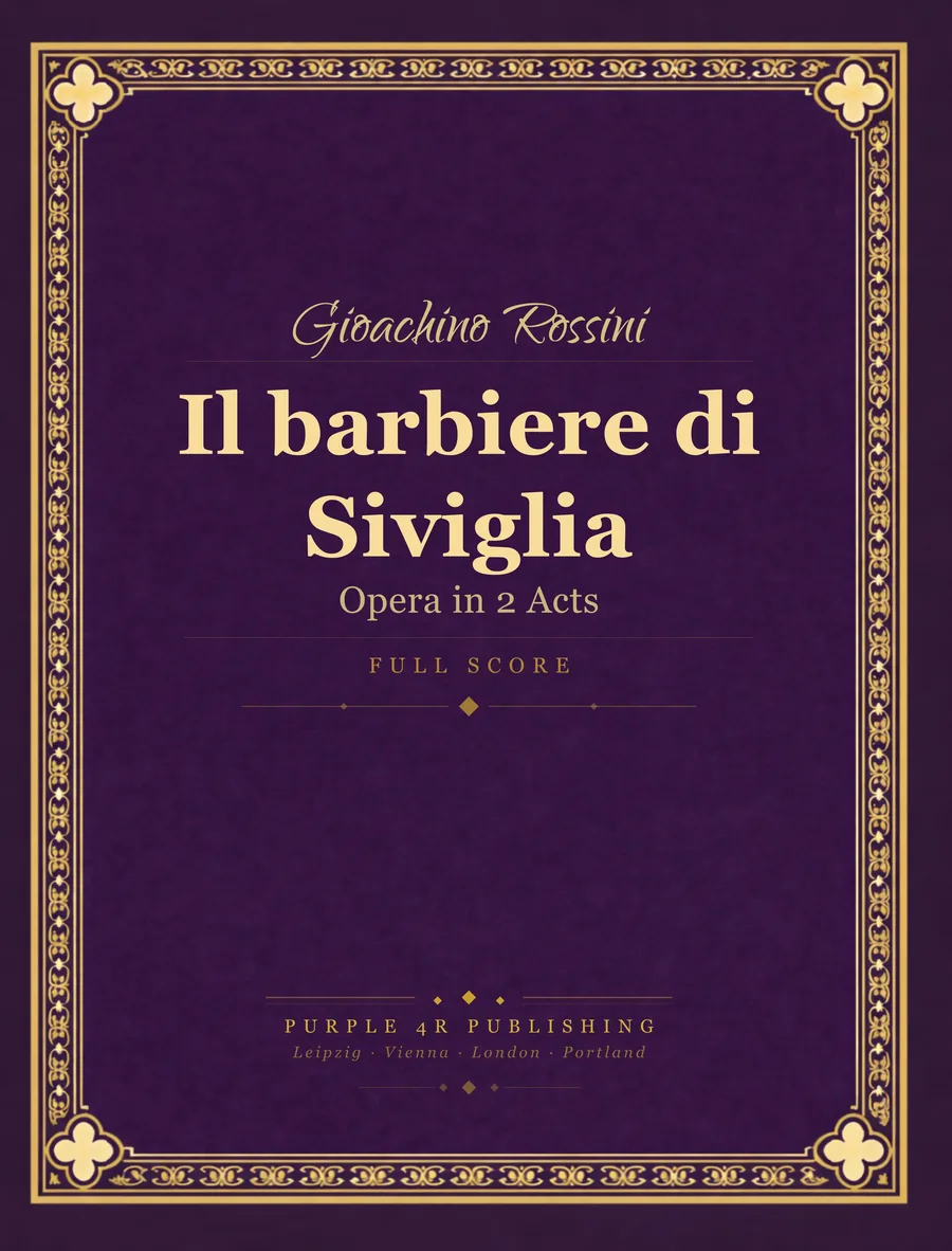 Cover of Gioachino Rossini — Il barbiere di Siviglia