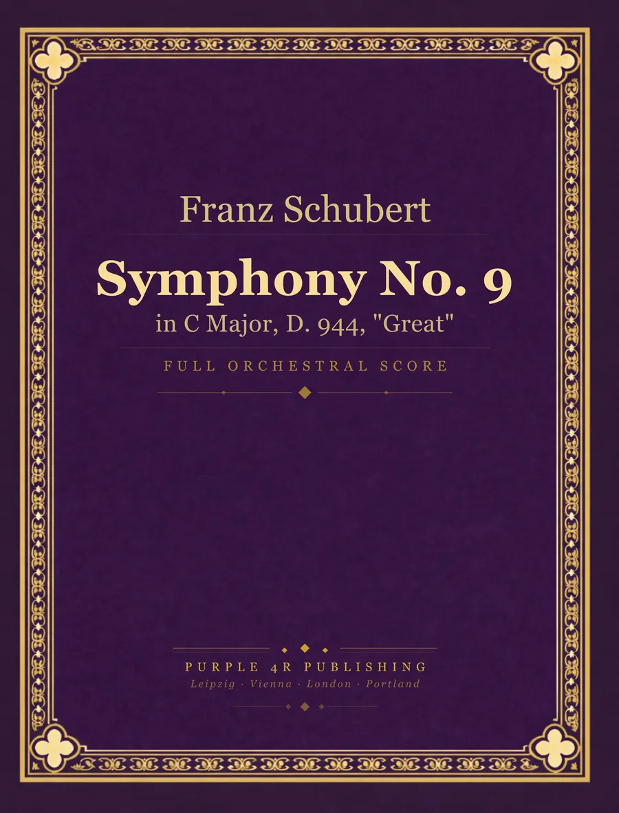 Cover of Franz Schubert — Symphony No. 9
