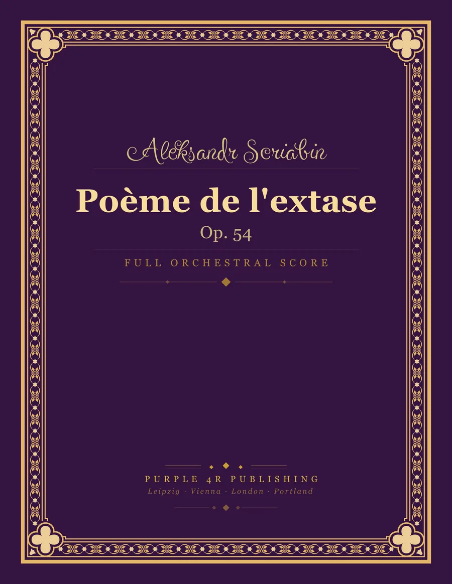 Cover of Aleksandr Scriabin — Poème de l'extase
