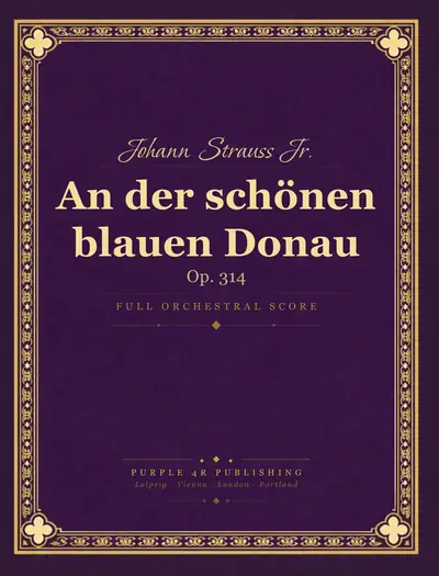 Cover of Johann Strauss Jr. — An der schönen blauen Donau