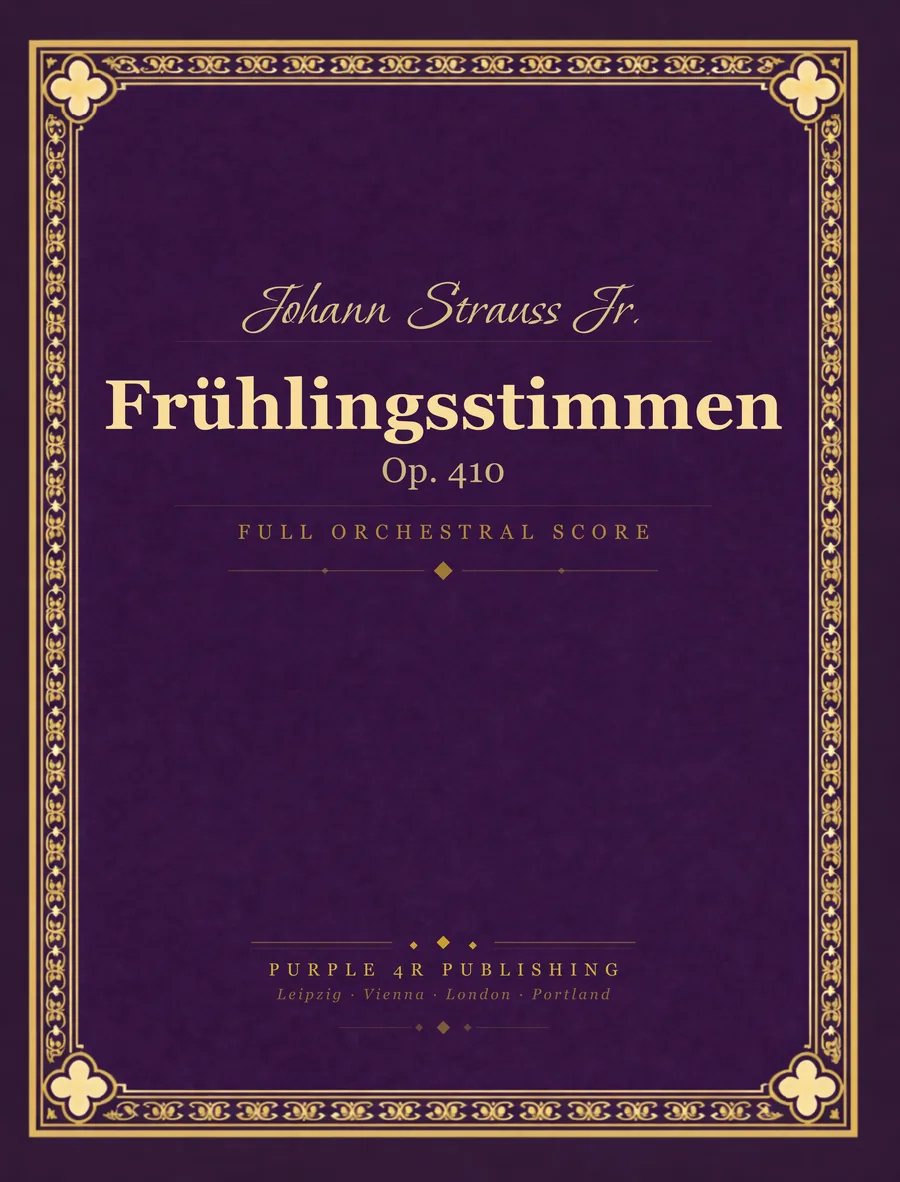 Cover of Johann Strauss Jr. — Frühlingsstimmen