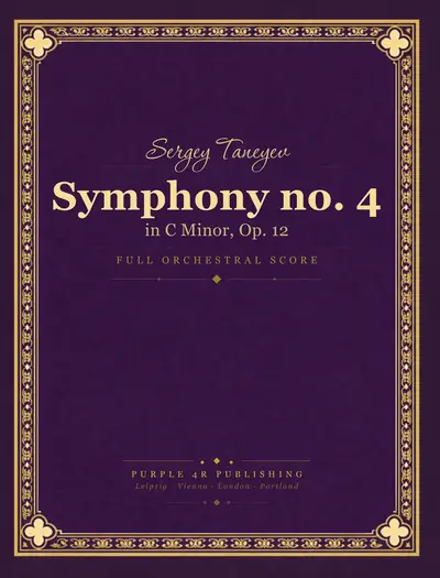 Cover of Sergey Taneyev — Symphony no. 4