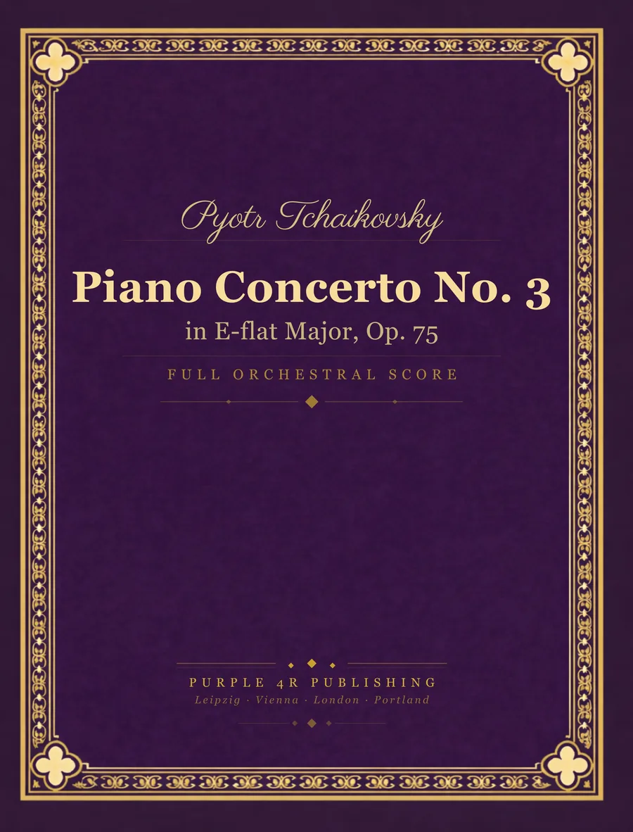 Cover of Pyotr Tchaikovsky — Piano Concerto No. 3