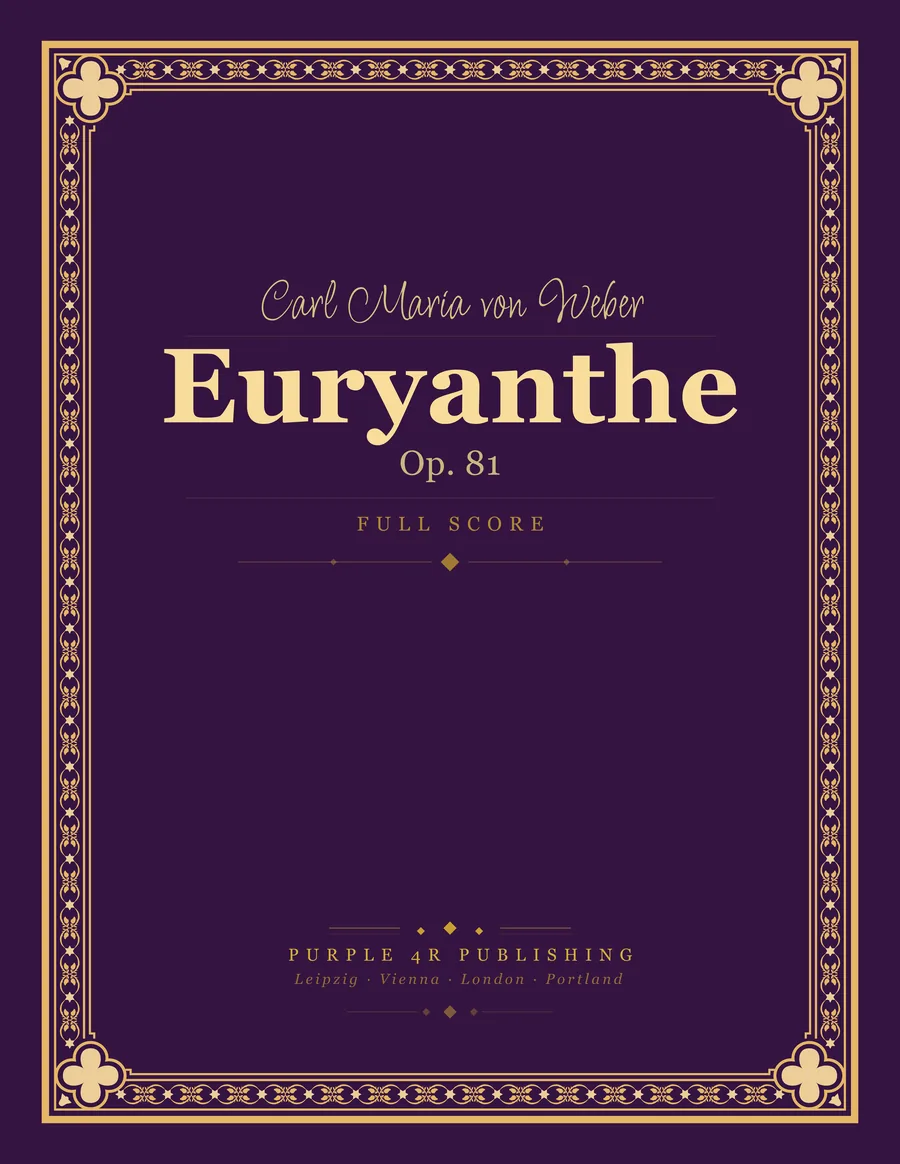 Cover of Carl Maria von Weber — Euryanthe